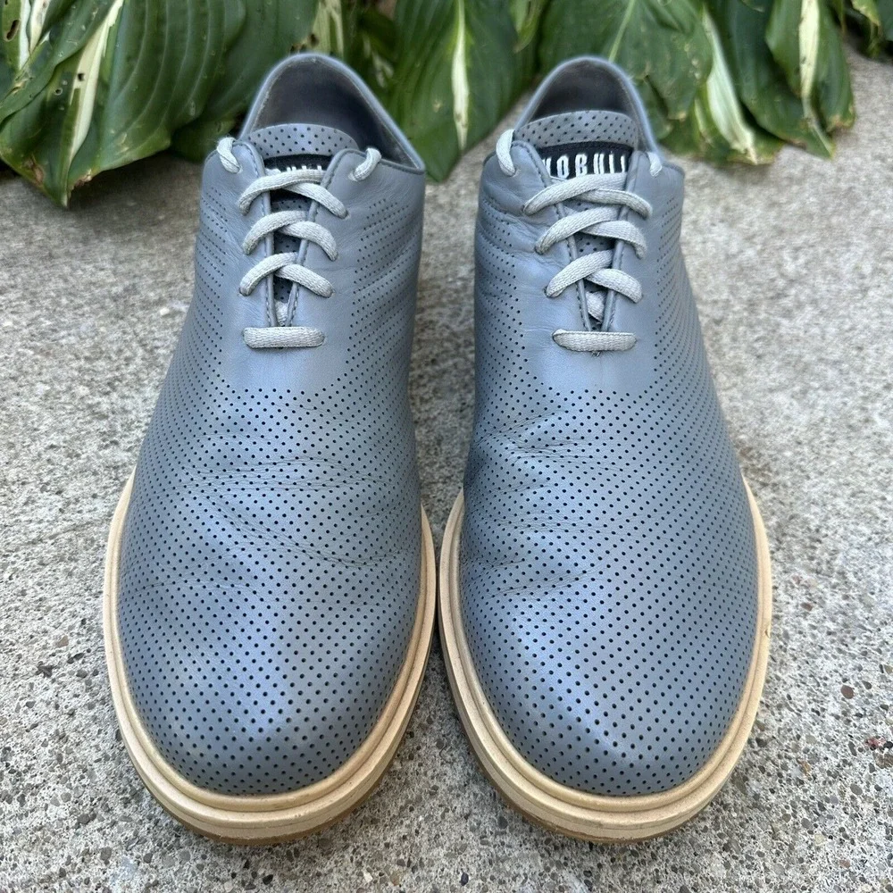 Light Blue Perforated Men's Casual Shoe -
